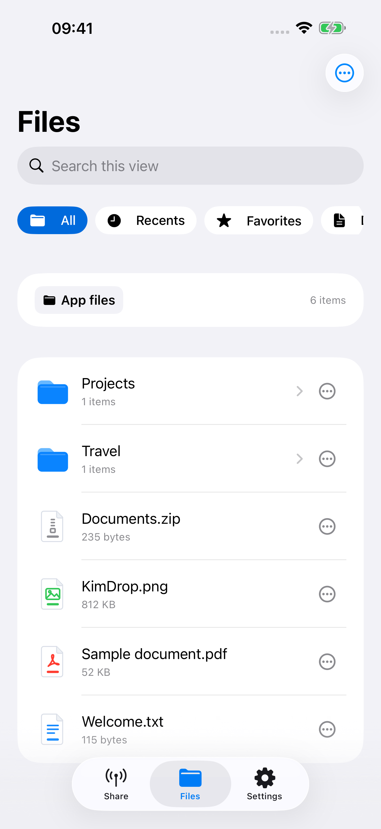 Keep files in order · KimDrop